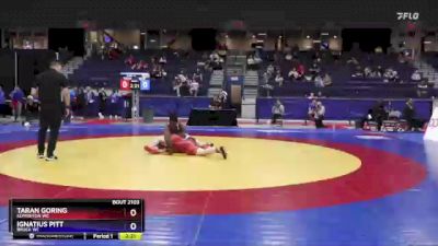 92 kg Quarterfinal - Taran Goring, Edmonton WC vs Ignatius Pitt, Brock WC