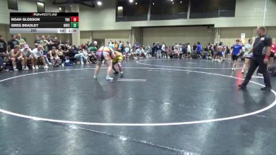 285 lbs Round 3 (6 Team) - Greg Bradley, BHWC/Florida Supreme vs Noah Glosson, Team North Sip