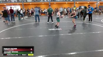 95 lbs Cons. Round 3 - Zachary Brooks, Dixie Hornets vs Paisley Fischer, Carolina Reapers