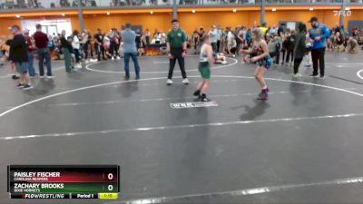 95 lbs Cons. Round 3 - Zachary Brooks, Dixie Hornets vs Paisley Fischer, Carolina Reapers