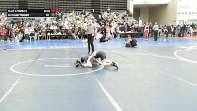 63-M lbs Quarterfinal - Gunnar Woods, The Zone Wrestling Club vs Jack Sanders, Mat Assassins