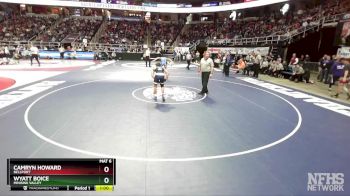 I-138 lbs Cons. Round 4 - Camryn Howard, Bellport vs Wyatt Boice, Minisink Valley