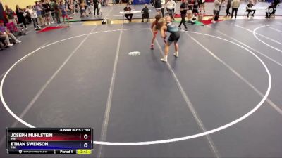 190 lbs Semifinal - Joseph Muhlstein, MN vs Ethan Swenson, MN