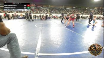 120 lbs Quarterfinal - Benjamin Galvan, Duncan Demon Wrestling vs Kross Iwersen, Team Nomad