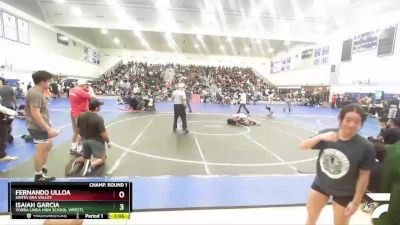 175 lbs Champ. Round 1 - Fernando Ulloa, Santa Ana Valley vs Isaiah Garcia, Yorba Linda High School Wrestl