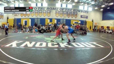 175 lbs Champ Round 1 (16 Team) - Bennett Sweitzer, VSUS Athletics RTC vs Aaron Horr, Cocoa Beach WC
