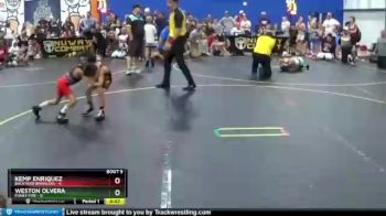 41 lbs Finals (8 Team) - Kemp Enriquez, Backyard Brawlers vs Weston Olvera, Funky Fire