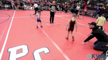 43-46 lbs Rr Rnd 3 - Nash Leisinger, Choctaw Ironman Youth Wrestling vs Jasper Flager, Cleveland Take Down Club