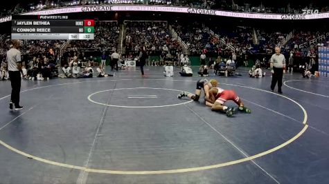 4A 138 lbs 3rd Place Match - Connor Reece, Northwest Guilford High School vs Jaylen Bethea, Hoke County