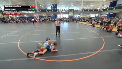 128 lbs 1st Place Match - Kandice Spry, Unattached vs Kayla Moroschan, Unattached