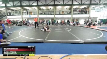 97-102 lbs Semifinal - Gavin Steder, Sauk Valley Wrestling vs Brayden Green, WWF