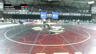 Boys 3A 285 lbs Champ. Round 2 - Yashua Fonoti, Peninsula vs Jaykel Leach, West Seattle
