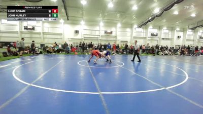 O-145 lbs Quarterfinal - Luke Boram, WV vs John Hurley, MI