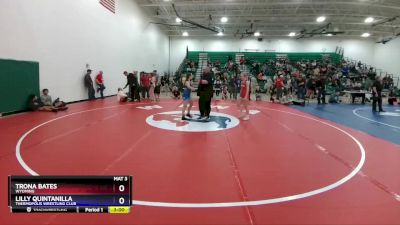 115 lbs Semifinal - Trona Bates, Wyoming vs Lilly Quintanilla, Thermopolis Wrestling Club