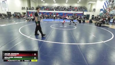 144 lbs Cons. Round 2 - Benjamin Johnson, Potlatch vs Jacob Johnson, Columbia (Burbank)