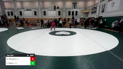 285 lbs Consi Of 8 #1 - Nile Monteiro, New Bedford vs Charles Saba, Mansfield