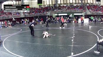52-53 lbs Semifinal - Emersyn Rogert, Rocket Wrestling Club / RWC - Girls vs Reese Bingner, Norfolk Jr Wrestling