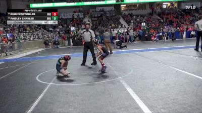 60 lbs Cons. Round 1 - Rubi Pfortmiller, Phillipsburg Wrestling Club vs Paisley Charles, Bobcat Wrestling Club