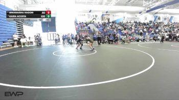 110 lbs Cons. Semi - Kaira Acosta, Garden City vs Mwanaisha Kagoni, Junction City