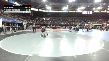105 lbs Champ. Round 2 - Natalie Hue, Capistrano Valley vs Shelby Velasquez, Blackfoot