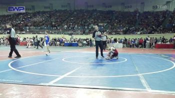 80 lbs Round Of 32 - Charles Rusher, Tuttle vs Mason Moore, Glenpool Warriors