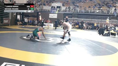 132 lbs Consi Of 16 #2 - Landon Herdic, New York Military Academy vs Michael Holmes, St. Marys Ryken