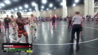 190 lbs Finals (2 Team) - Mason Ruff, Morris Fitness vs Mikey Ohotto, Iowa Gold