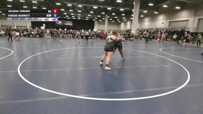 235 lbs Cons. Quarters - Kenzie Barrett, Gladiator Wrestling vs Juliana Thrush, Illinois