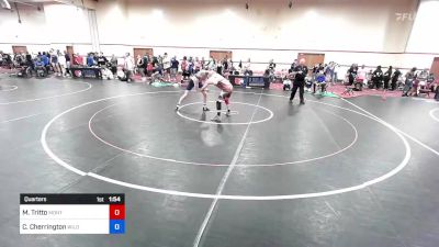 78 kg Quarters - Michael Tritto, Montgomery Youth Wrestling League vs Cal Cherrington, Wild West Wrestling Club