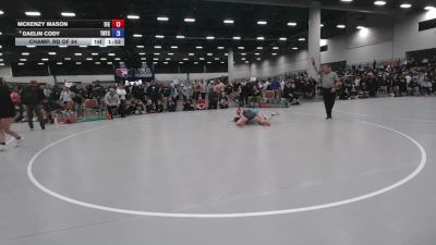 120 lbs Champ. Rd Of 64 - McKenzy Mason, Tech Fall Elite vs Daelin Cody, Team Nazar Training Center