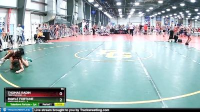 76 lbs Rd# 10- 4:00pm Saturday Final Pool - Rawle Fortune, Maryland Black vs Thomas Radin, Terps Demons