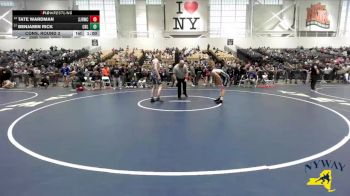 152 lbs Cons. Round 3 - Tate Wardman, Spencerport Jr Rangers Wrestling Club vs Benjamin Rick, Club Not Listed