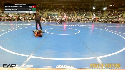 50 lbs Round Of 16 - Zayla Vandermark, Viking Wrestling Club (OK) vs Alison Sutfin, Top Rank Hac