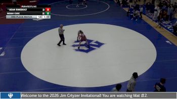 141 lbs 3rd Place Match - Sean Rinebolt, Shenandoah University vs Noah Cuic, Roanoke College