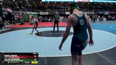 112 lbs Quarterfinal - Dylan Frawner, South Anchorage High School vs Wyatt Zeiler, Eagle River High School