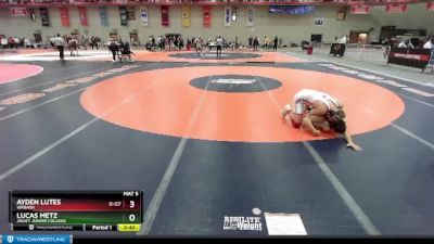 157 lbs Cons. Round 1 - Ayden Lutes, Wabash vs Lucas Metz, Joliet Junior College