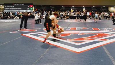 106 lbs Consi Of 16 #2 - Dylan Deck, PA vs Grayson Schroeder, MN