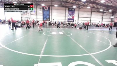 120 lbs Consi Of 64 #2 - Albert Lula, NY vs Brody Bellefeuil, AZ