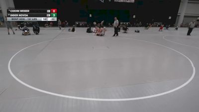 157 lbs Cons. Quarters - Coehn Weber, Izzy Style Wrestling vs Dider Novoa, Eagle Empire Wrestling