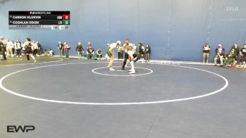 157 lbs Champ. Round 1 - Coghlan Odom, Free State vs Cannon Klukvin, Olathe Northwest