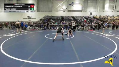 113 lbs Cons. Round 3 - Lawrence Downer, Club Not Listed vs Evan Mason, HF-L Wrestling