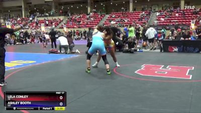 170 lbs Semifinal - Lela Conley, TX vs Ashley Booth, CO