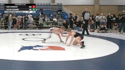 75 lbs Cons. Quarters - Gus Korniak, Bulldog Wrestling Club vs Jacob Graber, Summit Wrestling Academy