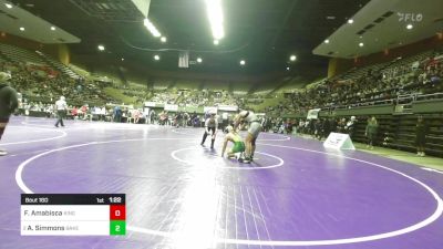 167 lbs Round Of 32 - Fisher Amabisca, Kingsburg vs Austin Simmons, Bakersfield