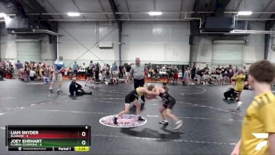 72 lbs Round 3 (6 Team) - Joey Ehrhart, Florida Scorpions vs Liam Snyder, Glasgow