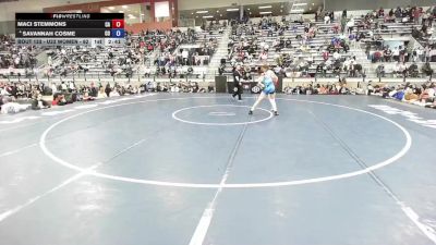 U23 Women - 62 lbs Champ. Round 2 - Maci Stemmons, CA vs SaVannah Cosme, CO