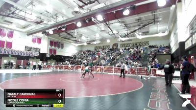 110 lbs 7th Place Match - Nicole Comia, Long Beach Poly vs Nataly Cardenas, Millikan