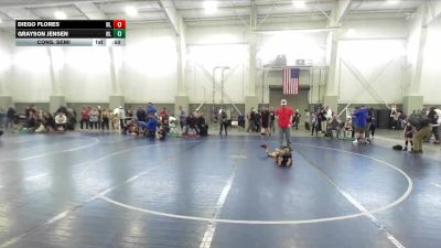 47 lbs Cons. Semi - Grayson Jensen, Westlake vs Diego Flores, Green River Grapplers