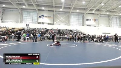 90 lbs Cons. Round 3 - Ryder Toepfer, Lancaster Wrestling Club vs Jace McCormack, Empire Wrestling Academy