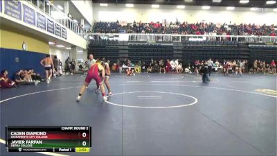 157 lbs Champ. Round 2 - Caden Diamond, Sacramento City College vs Javier Farfan, Sierra College